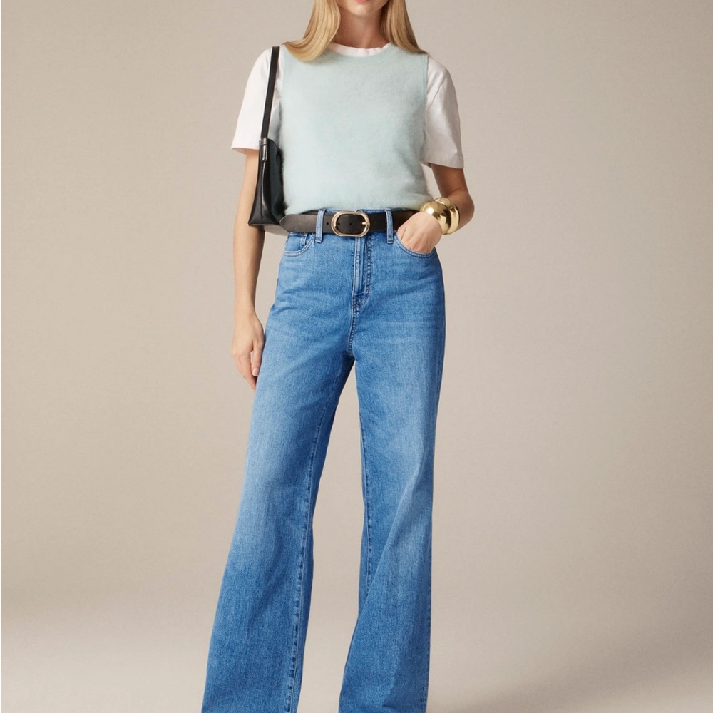 J. Crew High-rise denim trouser jean NWT!